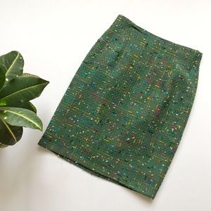 Banu Paris Tweed Pencil Skirt